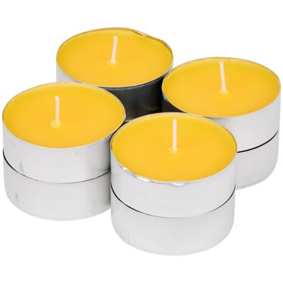 Citronella geur theelichtjes - Citrus geur - 24x stuks - waxinelichtjes - geurkaarsen