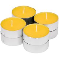 Citronella geur theelichtjes - Citrus geur - 24x stuks - waxinelichtjes - geurkaarsen
