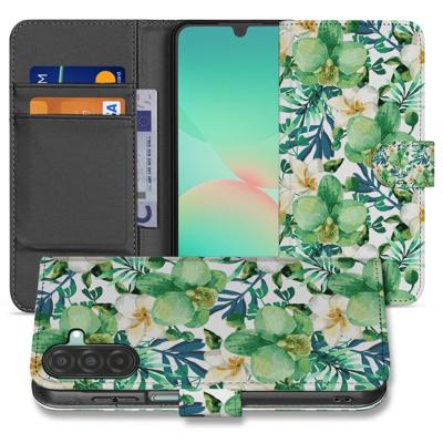 Samsung Galaxy A17 Hoesje Orchidee Groen