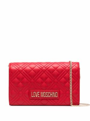 Love Moschino sac à bandoulière à design matelassé - Rouge