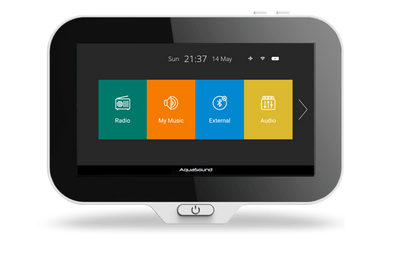 AquaSound N-Joyˣ controller voor Music Center met lader en adapter, zwart AquaSound N-Joyˣ controller voor Music Center met lader en adapter, zwart