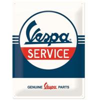 Vespa Service Metalen Bord 30 x 40 cm - thumbnail