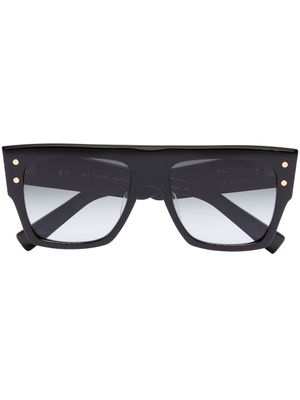 Balmain Eyewear lunettes de soleil à monture carrée oversize - Noir