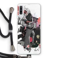 Dissimulation du réel: Samsung Galaxy A70 Transparant Hoesje met koord