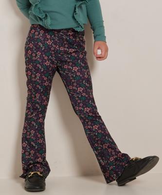 flared fit broek bloemenprint