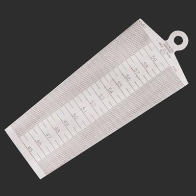 Wig Feeler gap 45-60mm roestvrijstalen liniaal inspectie taper gauge metrische meetinstrument