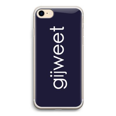 Gijweet: iPhone 7 Transparant Hoesje