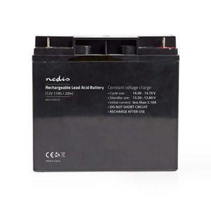 Nedis BALA1700012V Oplaadbare Loodzuuraccu 12v 17 000 Mah 90 X 70 X 101 Mm