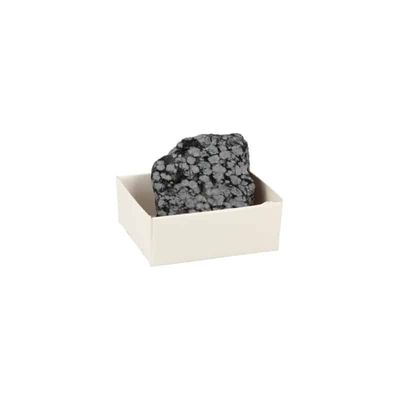 Ruwe Obsidiaan Sneeuwvlok Edelsteen ca. 4 cm