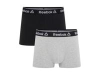 Reebok Set van 2 heren boxers (Zwart/grijs, S)