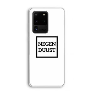 Negenduust vierkant: Samsung Galaxy S20 Ultra Transparant Hoesje