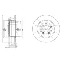 Delphi Diesel Remschijf BG2103C - thumbnail