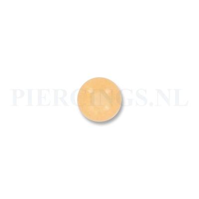 Balletje 1.6 mm acryl oranje bruis 8 mm