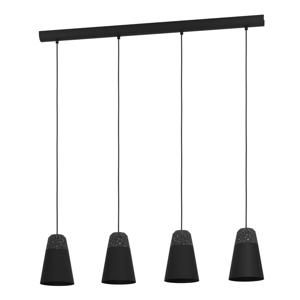 Eglo Zwarte 4-lichts hanglamp Canterras 99545