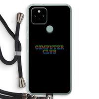 Retro: Pixel 5 Transparant Hoesje met koord