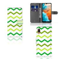 Huawei Y6 (2019) | Telefoon Hoesje | Zigzag Groen