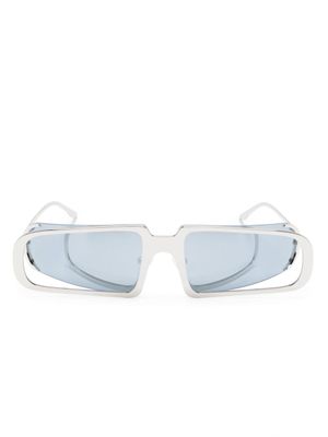 Henrik Vibskov lunettes de soleil à monture oversize - Argent