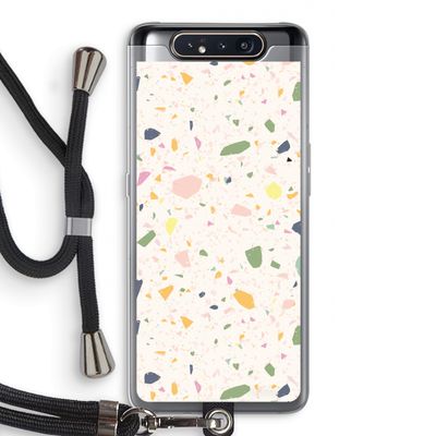 Terrazzo N°21: Samsung Galaxy A80 Transparant Hoesje met koord