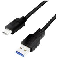 LogiLink USB-kabel USB 3.2 Gen1 (USB 3.0 / USB 3.1 Gen1) USB-A stekker, USB-C stekker 2.00 m CU0170 - thumbnail