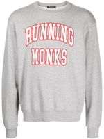 Undercover sweat Running Monks à logo imprimé - Gris