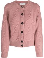 Pringle of Scotland cardigan en cachemire mélangé - Rose