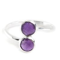 Dubbele Amethist Ring - Spirituele Sieraden en Edelstenen - Spiritueelboek.nl Dubbele Amethist Ring - Spirituele Sieraden en Edelstenen - Spiritueelboek.nl