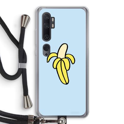 Banana: Xiaomi Mi Note 10 Pro Transparant Hoesje met koord