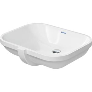 Duravit D Code onderbouwwastafel 56x40cm zonder kraangat met overloop wit 0338560000