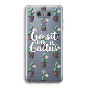 Cactus quote: LG G6 Transparant Hoesje