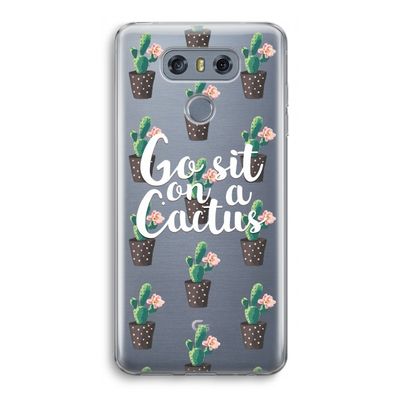 Cactus quote: LG G6 Transparant Hoesje