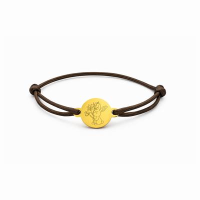 Kindercollectie armband geboortebloem - Stainless steel - Goud