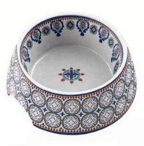 Tarhong voerbak hond moroccan melamine (18X18X7 CM 590 ML)