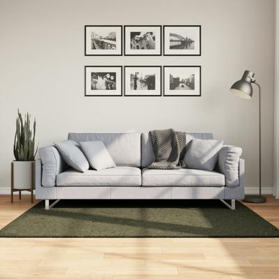 VidaXL Vloerkleed huarte laagpolig zacht wasbaar 120x170 cm bosgroen