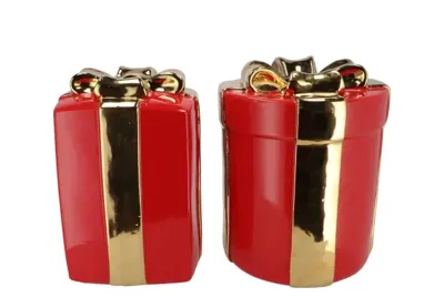 JOY JOLLY RED VASE PRESENT 20X30CM