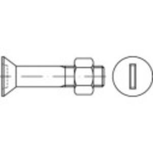 TOOLCRAFT 144336 Verzonken schroeven M24 90 mm Sleuf DIN 7969 Staal Galvanisch verzinkt 10 stuk(s)