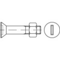 TOOLCRAFT 144335 Verzonken schroeven M24 80 mm Sleuf DIN 7969 Staal Galvanisch verzinkt 25 stuk(s)