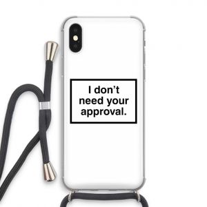 Don't need approval: iPhone XS Transparant Hoesje met koord