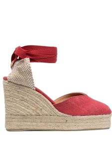 Castañer espadrilles compensées Chiara - Rouge