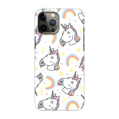 Rainbow Unicorn: Volledig geprint iPhone 12 Hoesje