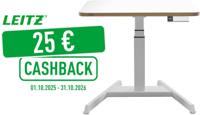 Leitz Ergo Zit/Sta bureau, klein, elektrisch, op voet Leitz Ergo Zit/Sta bureau, klein, elektrisch, op voet