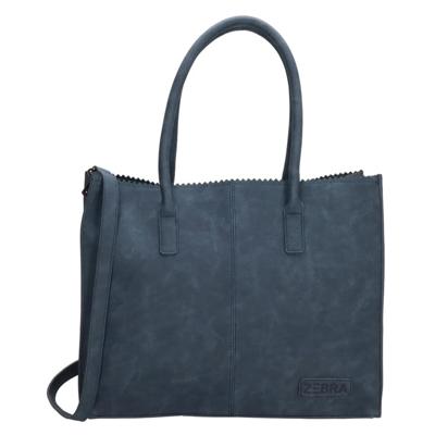 Zebra Trends - Natural Bag Shopper M - Kartel Lisa Jeans Blue