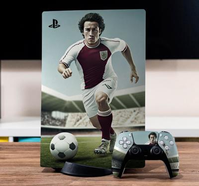 Voetbalspeler gezicht playstation sticker
