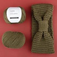 Yarn and Colors Soft Serene Hoofdband Haakpakket 1 Olive