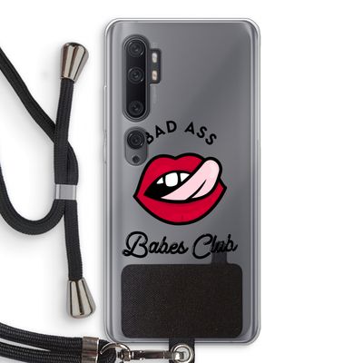 Badass Babes Club: Xiaomi Mi Note 10 Pro Transparant Hoesje met koord