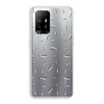 Hipster stripes: Oppo A94 5G Transparant Hoesje