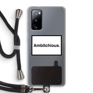 Ambitchious: Samsung Galaxy S20 FE / S20 FE 5G Transparant Hoesje met koord
