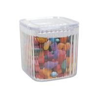 Voorraadbus lines 550ml 10x10x10,5cm Voorraadbus lines 550ml 10x10x10,5cm