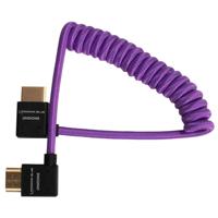 Kondor Blue Gerald Undone Haakse Full HDMI kabel 12"-24" gekruld, paars Kondor Blue Gerald Undone Haakse Full HDMI kabel 12"-24" gekruld, paars