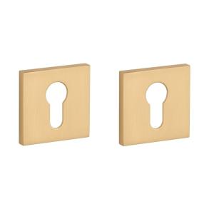 Aprile Comfort Profielcilinder rozet 53x53x7mm goud satiné Rozetten