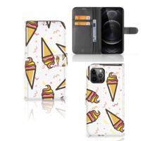 Apple iPhone 12 Pro Max | Book Cover | Icecream | Portemonnee hoesje